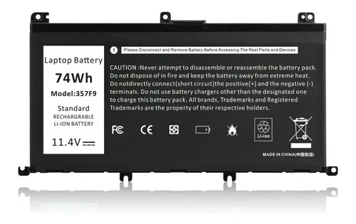 Bateria 357f9 0gfj6 71jf4 Dell Inspiron 15 7567 7557 7559 - Imagen 2