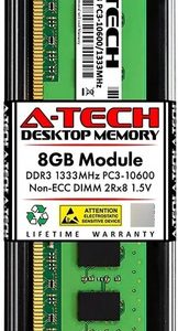 Memoria  Ram 8gb  Ddr3 1333 Mhz Pc3-10600 Udimm  Desktop Pc.
