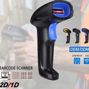 Escaner Laser Lector Codigo Barras 2d Qr Inalambrico 2.4 Ghz